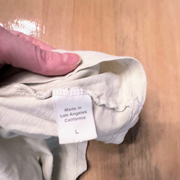 Clare V Apero Tee in Cream and Blue - Picture 8 of 8